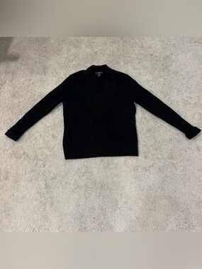 Chaps V-Neck Cable Knit Sweater